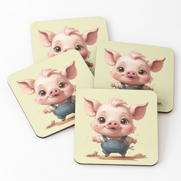 Item preview, Cute cartoon piggy for kids. designed and sold by NewtBoo.