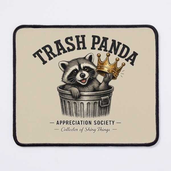Item preview, Trash Panda Appreciation Society - Collector of Shiny Things Raccoon Funny Vintage Graphic designed and sold by Moonwoven Studio.