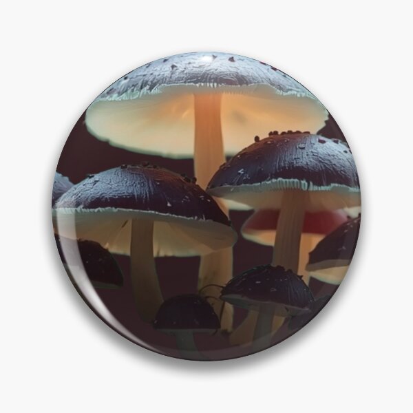 Item preview, Enchanted Forest Mushrooms: Glowing Bioluminescent Fungi Cluster designed and sold by ItzLacarth.