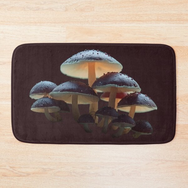 Item preview, Enchanted Forest Mushrooms: Glowing Bioluminescent Fungi Cluster designed and sold by ItzLacarth.