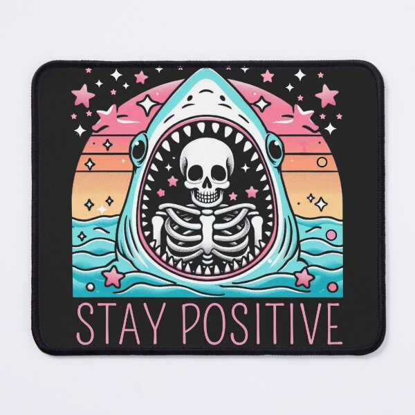 Item preview, Funny Retro Skeleton And Shark Stapositive Summer designed and sold by legendaryskins.