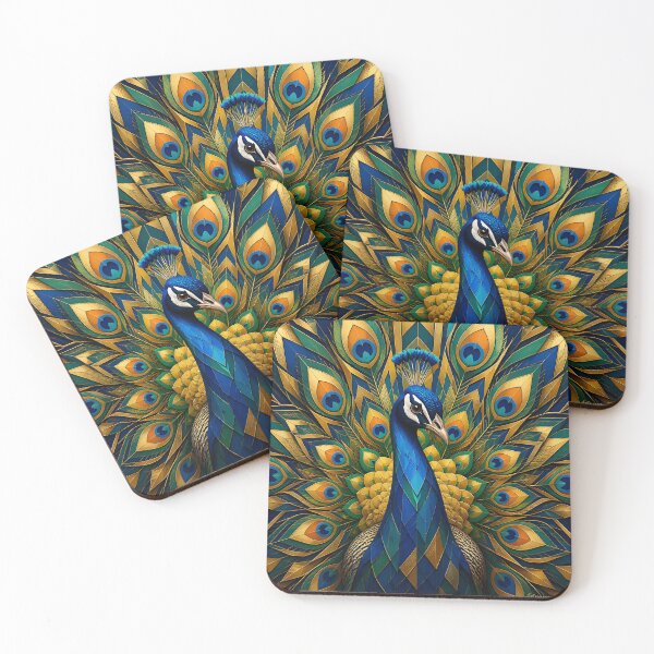 Item preview, Royal Geometric Peacock Elegance designed and sold by ArtnarongDesign.