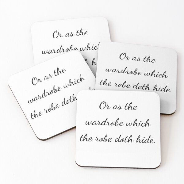 Item preview, "Or as the wardrobe which the robe doth hide," - handwriting black designed and sold by ariksworld.