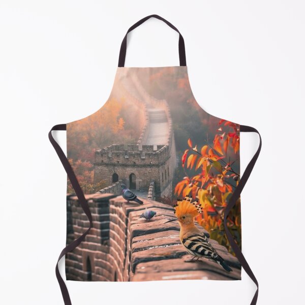 Item preview, Great Wall Hoopoe Bird Autumn Scene designed and sold by ARTWORKPIXELS.