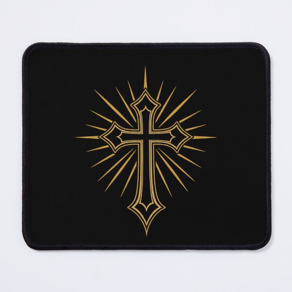 Item preview, Radiant Gold Christian Cross designed and sold by TheLampClothing.