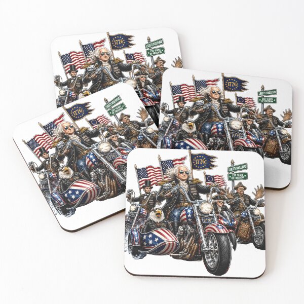 Item preview, Washington's Founding Fathers Biker Gang 250th Ride designed and sold by Zara Art House.