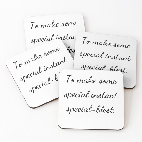 Item preview, "To make some special instant special-blest," - handwriting black designed and sold by ariksworld.