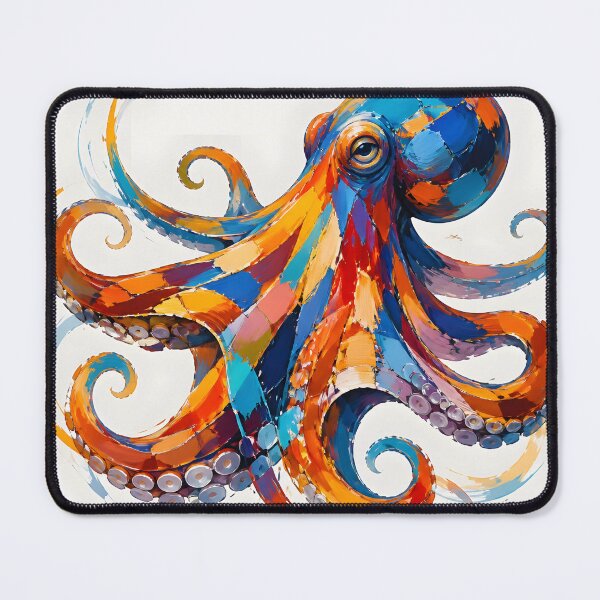 Item preview, Vibrant Abstract Octopus Splash Art designed and sold by ArtnarongDesign.