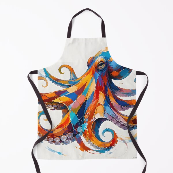 Item preview, Vibrant Abstract Octopus Splash Art designed and sold by ArtnarongDesign.