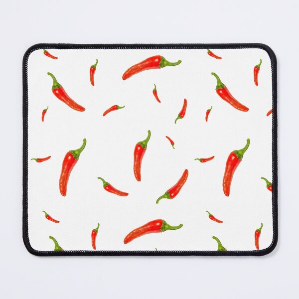 Item preview, Minimalist red chili pepper pattern kitchen decor print designed and sold by TanalyFlowers.