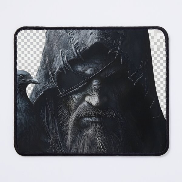 Item preview, Viking Odin Allfather Raven Eyepatch Tattoo Ink designed and sold by PowerArtUa.
