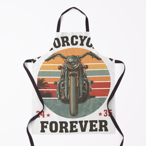 Item preview, Motorcyclist Forever - Vintage Retro Sunset Classic Motorcycle designed and sold by Melian Vintage.
