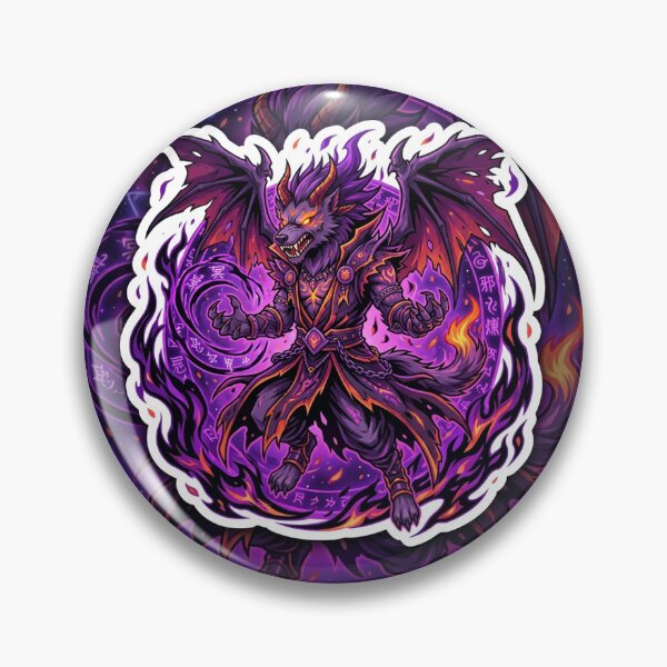 Item preview, Demonic Dog Cultivator Dark Fantasy Anime Sticker designed and sold by uegi.
