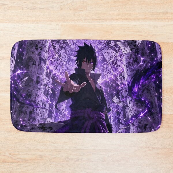 Item preview, Sasuke | Violet Shadow Swordsman | Mystic Eye Warrior Anime-Inspired Fantasy Art designed and sold by Dyan4.