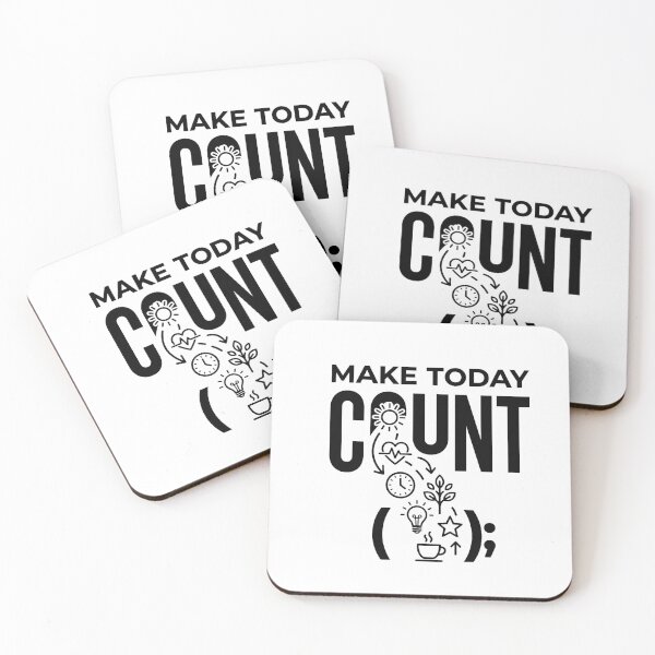 Item preview, Make Today Count –  Productivity and wellness Motivation designed and sold by DesignsCreative.