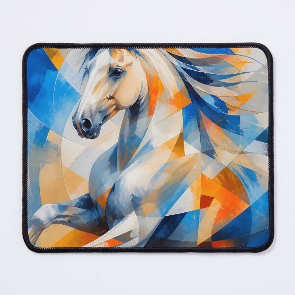 Item preview, Majestic Geometric White Horse designed and sold by ArtnarongDesign.