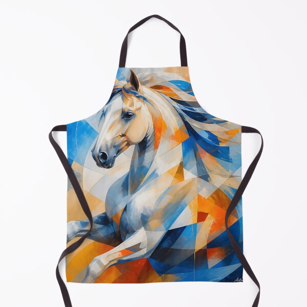 Item preview, Majestic Geometric White Horse designed and sold by ArtnarongDesign.
