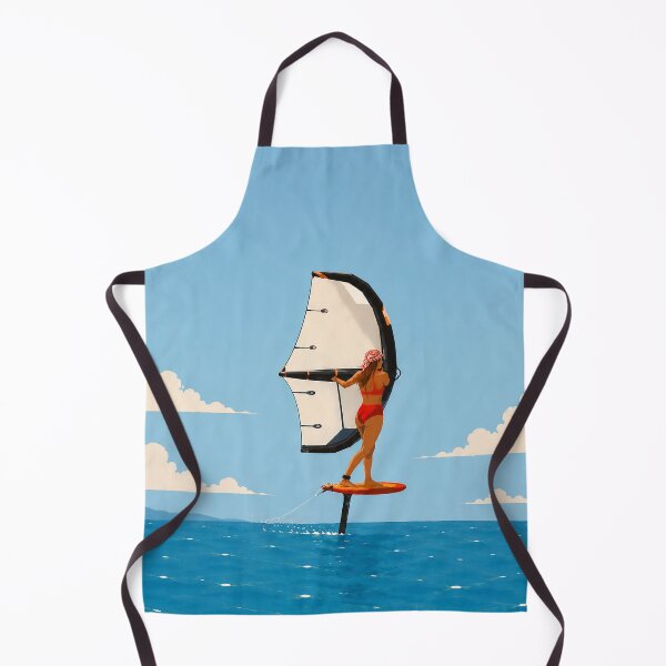 Item preview, Women Wingfoil Rider in Turquoise Ocean – Ocean Sports Adventure designed and sold by Islabonita..