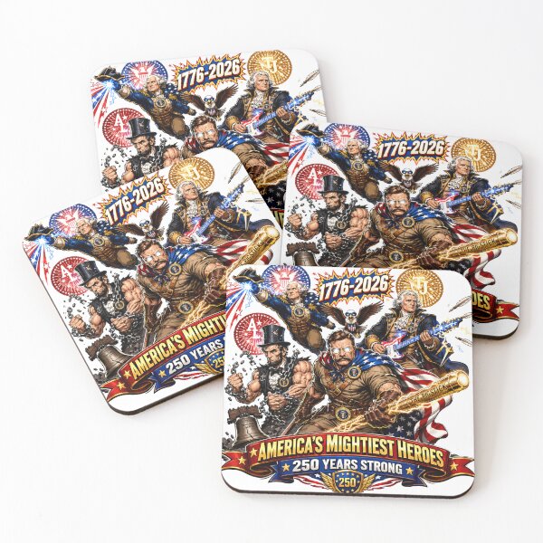 Item preview, Founding Fathers Superhero Squad 250th Anniversary designed and sold by Zara Art House.