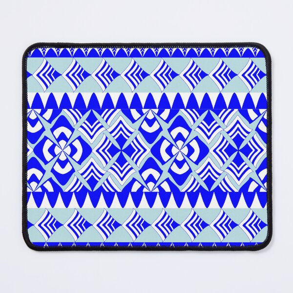 Item preview, Indigo Tribal Mosaic Seamless Geometric Pattern Background designed and sold by Ei-Ei.