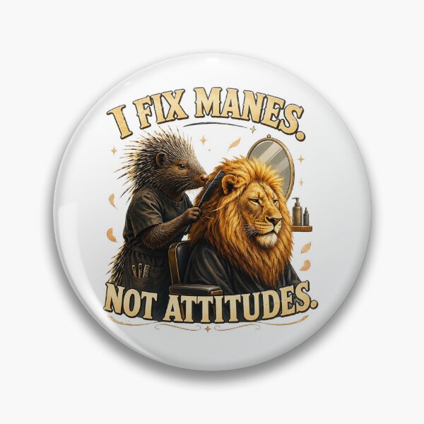 Item preview, Funny Hairstylist Lion Gift designed and sold by Gentlestate.