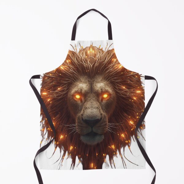 Item preview, Radiant Neon-Fiber Lion designed and sold by LuxPrintLab.