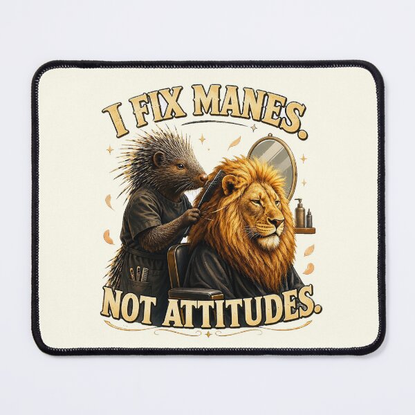Item preview, Funny Hairstylist Lion Gift designed and sold by Gentlestate.