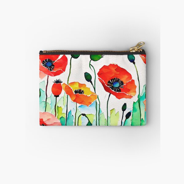 Item preview, Painterly Poppy Field designed and sold by ByNicoleSara.