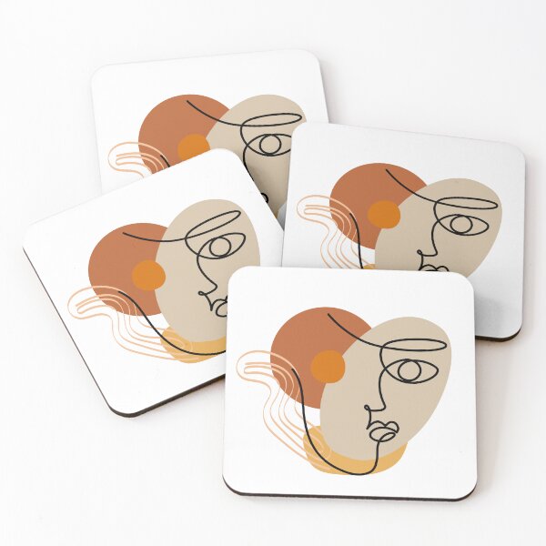 Item preview, Minimalist One Line Face Abstract Boho designed and sold by GravesMorginDes.
