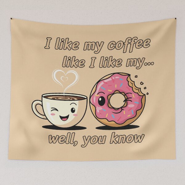Item preview, I Like My Coffee and Donut designed and sold by Amir Faysal.