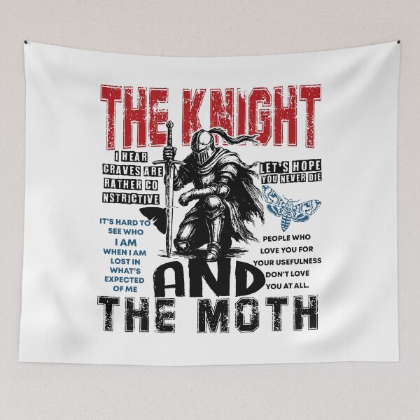 Item preview, The Knight and the Moth Fantasy Reader Sybil and Rory Bartholomew designed and sold by design-strade.