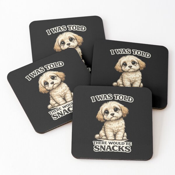Item preview, I Was Told There Would Be Snacks Funny Dog Grooming Cartoon Puppy designed and sold by Rudinho102.