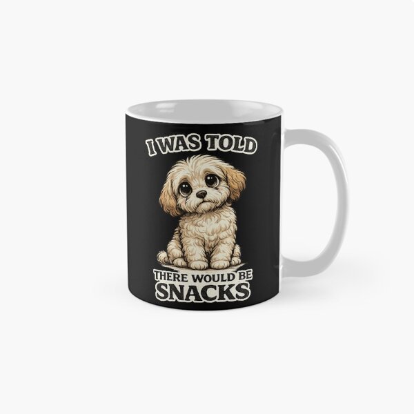 Item preview, I Was Told There Would Be Snacks Funny Dog Grooming Cartoon Puppy designed and sold by Rudinho102.