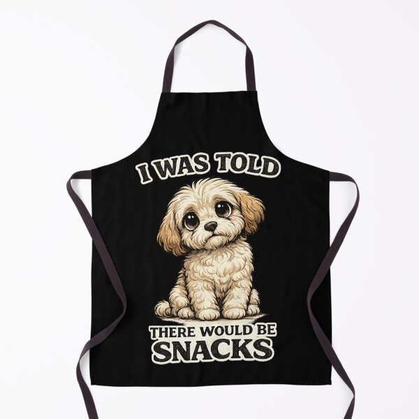 Item preview, I Was Told There Would Be Snacks Funny Dog Grooming Cartoon Puppy designed and sold by Rudinho102.
