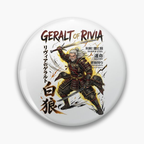 Item preview, Samurai Series: Geralt of Rivia (The Witcher) designed and sold by MarcelinoDesigns.