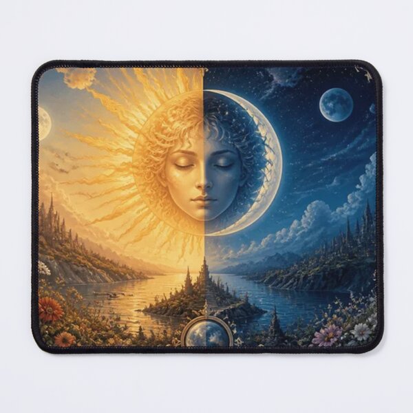 Item preview, Sun Moon Goddess Split Ornate Frame designed and sold by Pioneer Spirit Market.