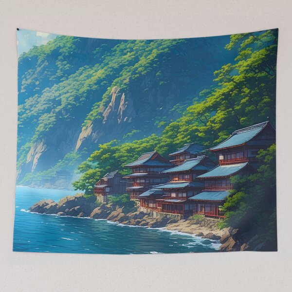 Item preview, Nagisa no Sato - Village by the Shore designed and sold by ZenGrooves.