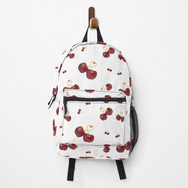 Item preview, Aesthetic sweet cherry heart stems seamless pattern designed and sold by TanalyFlowers.