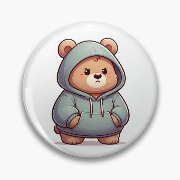 Item preview, Grumpy Introvert Bear Hoodie | Cozy Antisocial Aesthetic designed and sold by vigzhifushions.