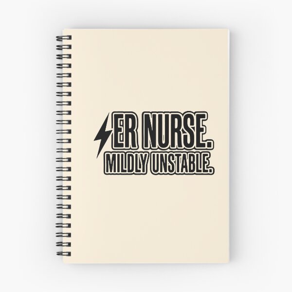 Item preview, ER Nurse Mildly Unstable Funny Medical Humor Gift Design designed and sold by Dantin.