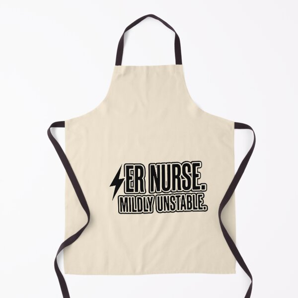 Item preview, ER Nurse Mildly Unstable Funny Medical Humor Gift Design designed and sold by Dantin.