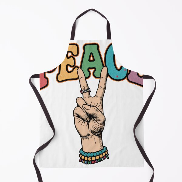 Item preview, Retro 70s Groovy Peace Sign Hand - Vintage Hippie Boho Aesthetic designed and sold by Melian Vintage.