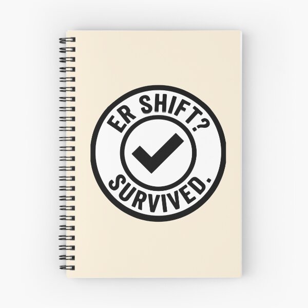 Item preview, ER Shift Survived Emergency Room Nurse Badge Gift Design designed and sold by Dantin.