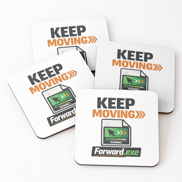 Artikelvorschau, Keep Moving Forward.exe – Motivierendes Tech- und Entwicklerdesign entworfen und verkauft von DesignsCreative.