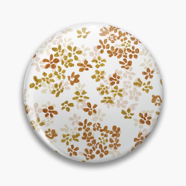 Item preview, Loose Gold Wildflowers in Watercolor Pattern (White Background) designed and sold by andrebalest.art.