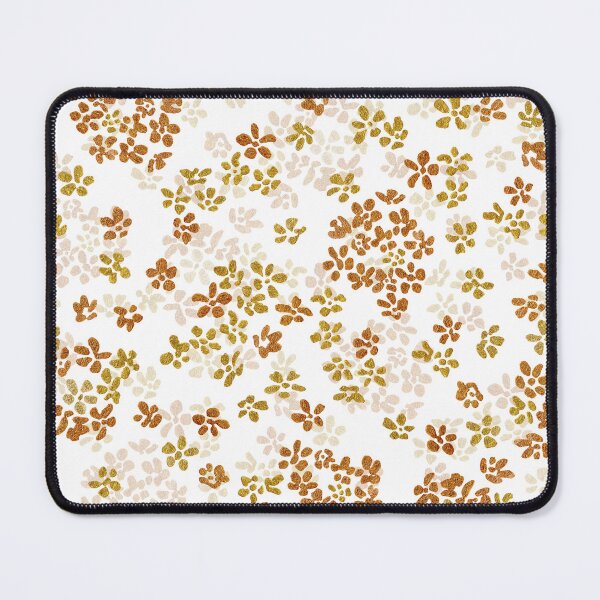 Item preview, Loose Gold Wildflowers in Watercolor Pattern (White Background) designed and sold by andrebalest.art.