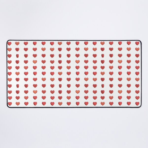 Item preview, 3D glossy red hearts seamless pattern designed and sold by TanalyFlowers.