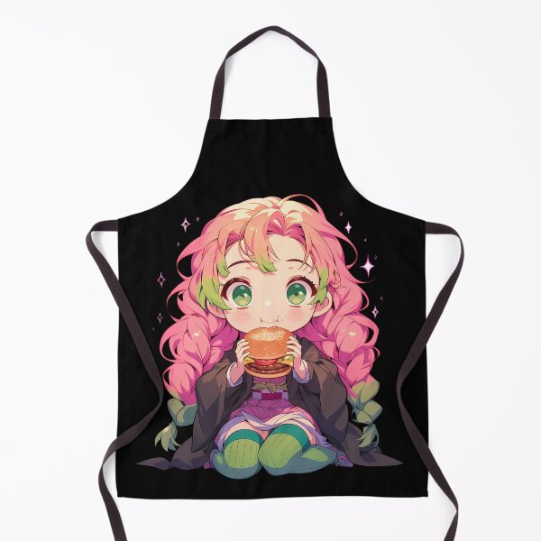 Item preview, Mitsuri Kanroji Demon Slayer Anime Chibi Kawaii Burger Pink Green Sweet designed and sold by earlobejerk.