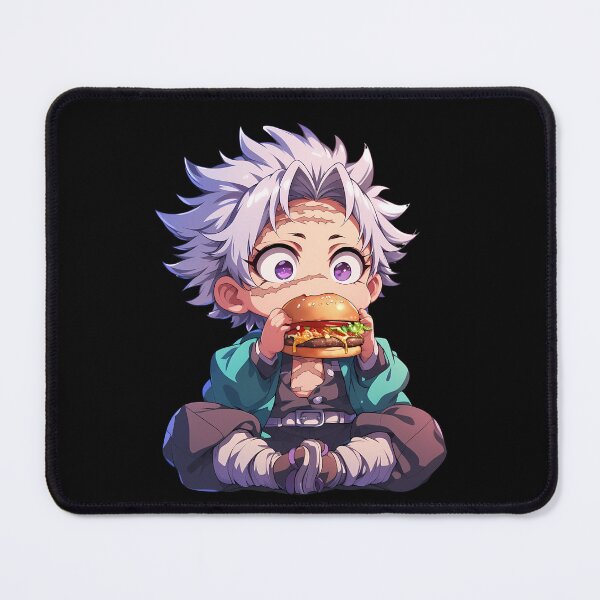 Item preview, Sanemi Shinazugawa Demon Slayer Anime Chibi Kawaii Burger Intense Cute designed and sold by earlobejerk.