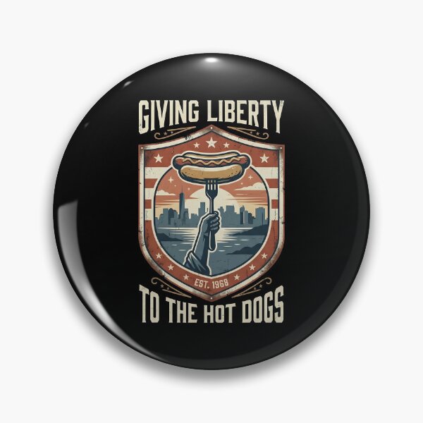 Item preview, Giving Liberty To Hot Dogs Funny American Foodie JUN-214 designed and sold by noberic.